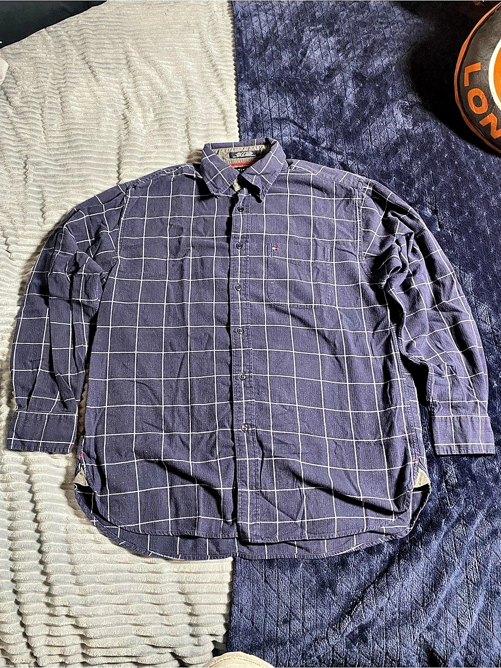 Tommy Hilfiger Men's Checkered Cotton Shirt Size Medium